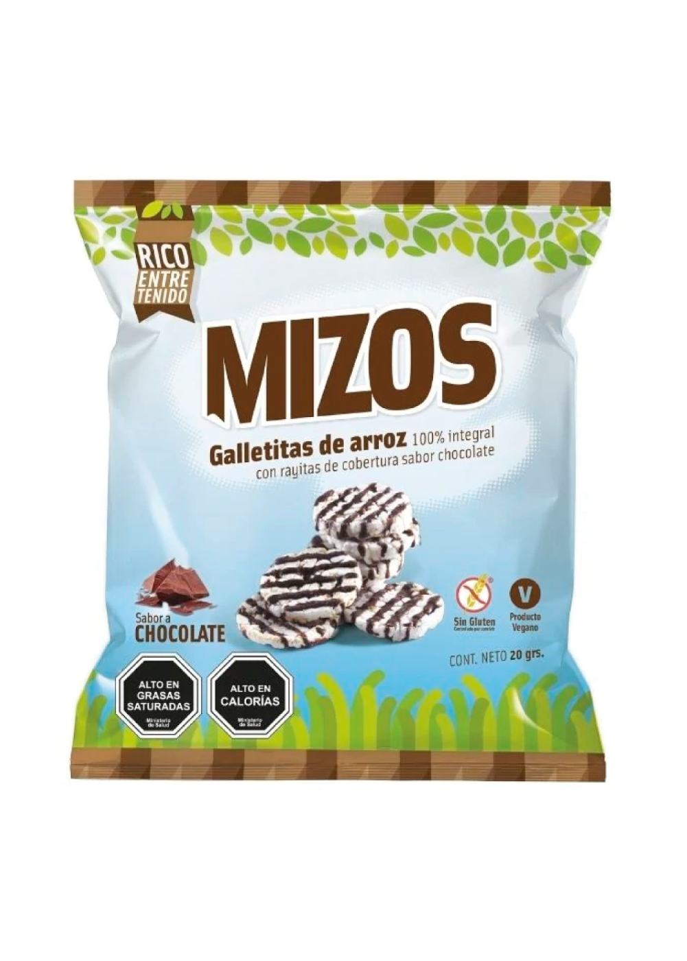 Galletas De Arroz Chocolate Mizos 20g