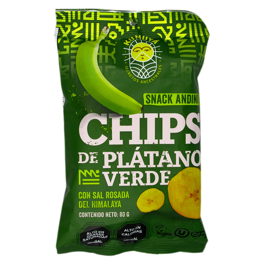 Chips De Plátano Verde Kumuya 80gr