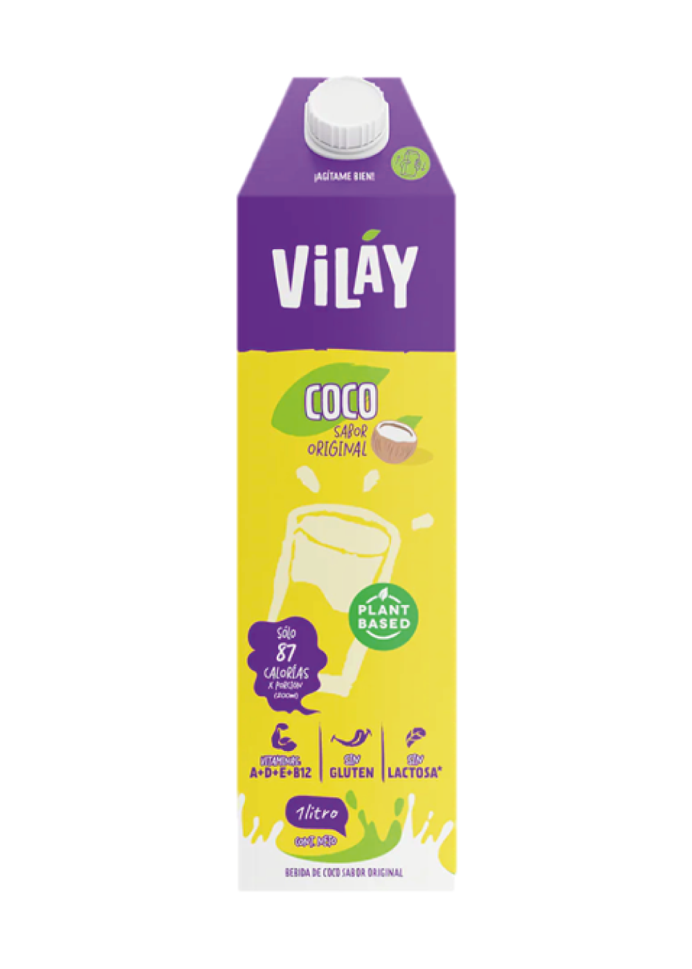 Bebida Vegetal Coco Sabor Original Vilay 1Lt