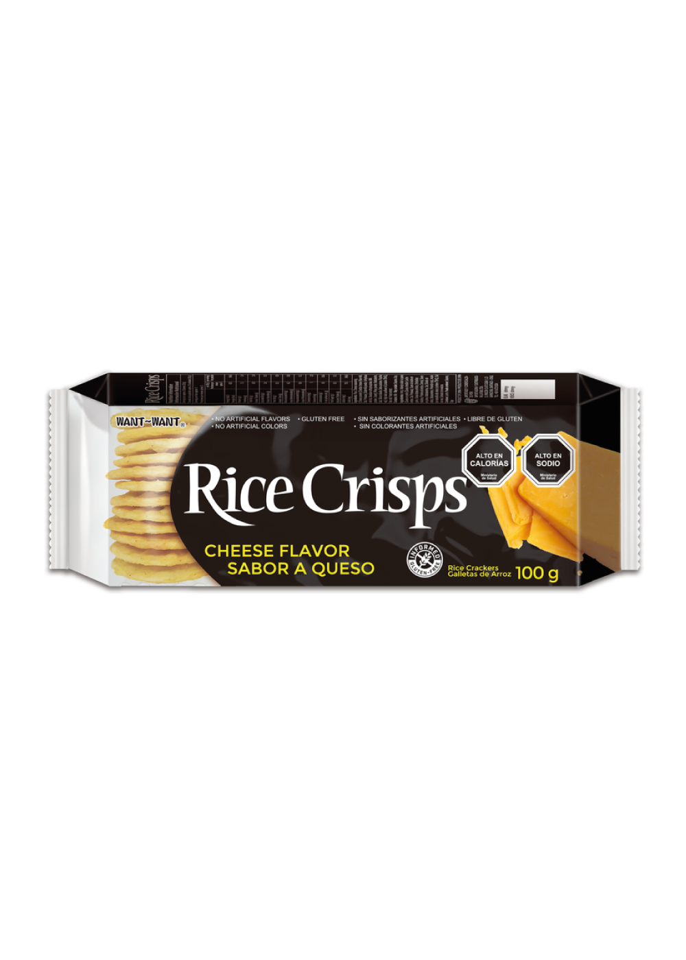 Galletas de Arroz Rice Crisps Sabor Queso Want-Want 100gr