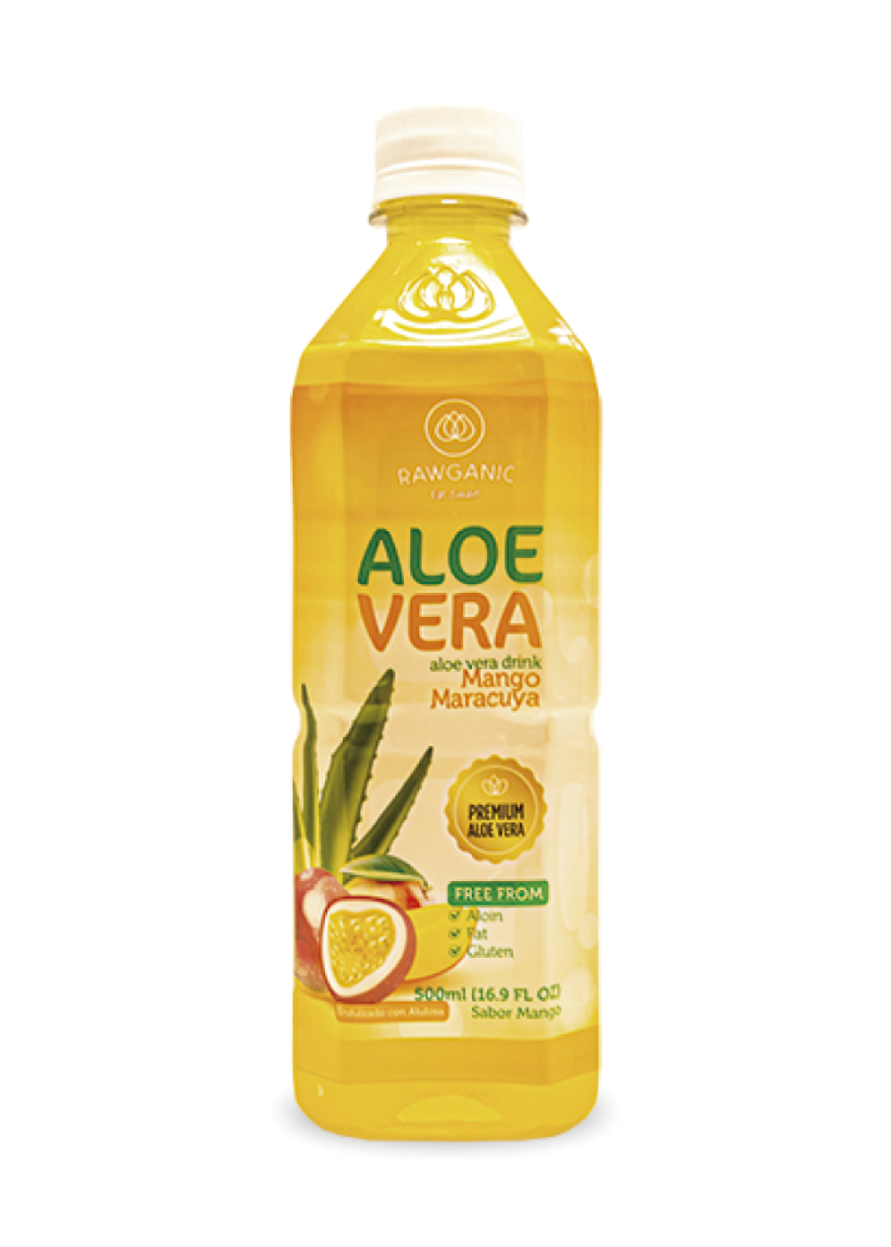 Bebida de Aloe Vera Mango Maracuya Rawganic 500cc